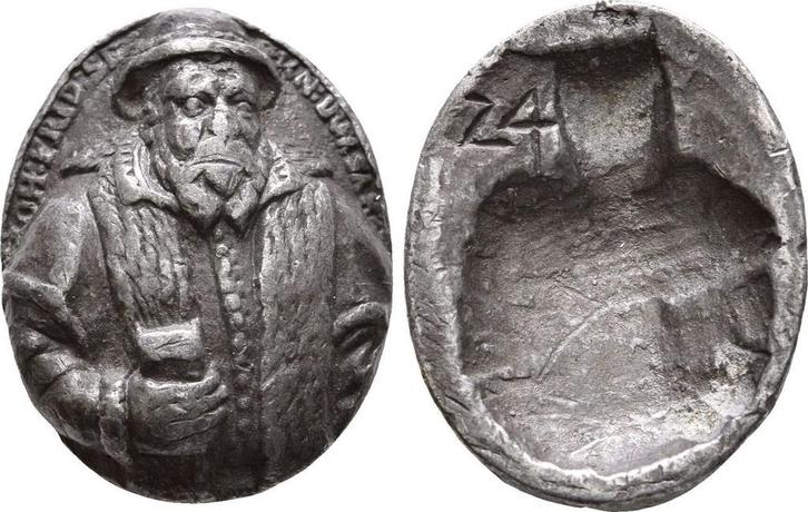 Einseitige Hohlgußmedaille o J Sachsen Coburg Eisenach (..., Postzegels en Munten, Penningen en Medailles, Verzenden