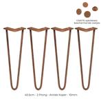 4 x 40.6 cm hairpin retro pootjes tafelpoten pinpoten - 2, Verzenden, Nieuw