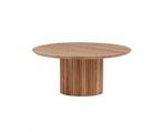 Salontafel Congo rond 90 cm Acacia - Naturel, Huis en Inrichting, Tafels | Salontafels, Ophalen of Verzenden, Nieuw