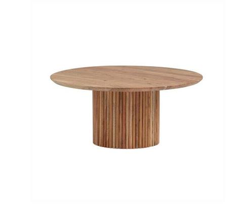 Salontafel Congo rond 90 cm Acacia - Naturel, Huis en Inrichting, Tafels | Salontafels, Nieuw, Ophalen of Verzenden