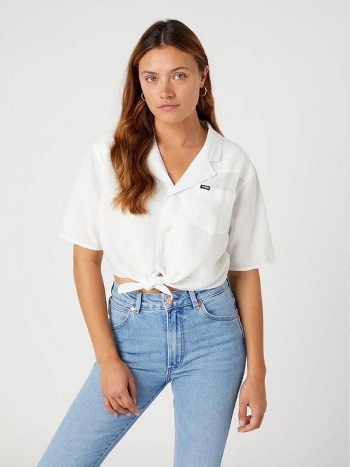 -50% Wrangler  Wrangler Shirt worn  maat XS, Kleding | Dames, T-shirts, Wit, Nieuw, Verzenden