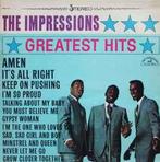 LP gebruikt - The Impressions - Greatest Hits (US press), Cd's en Dvd's, Vinyl | R&B en Soul, Zo goed als nieuw, Verzenden