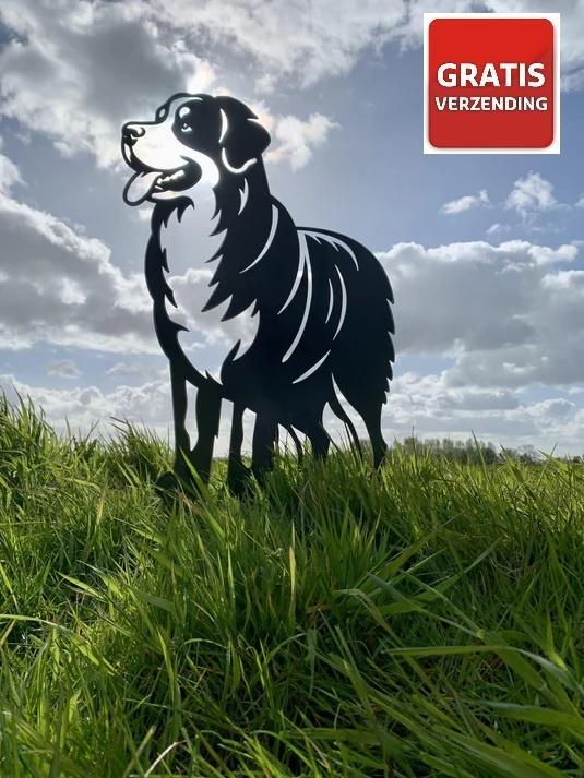 Tuindecoratie Berner sennen - Levensgroot | 88.2 cm x 51.5, Tuin en Terras, Tuinwanddecoratie, Verzenden