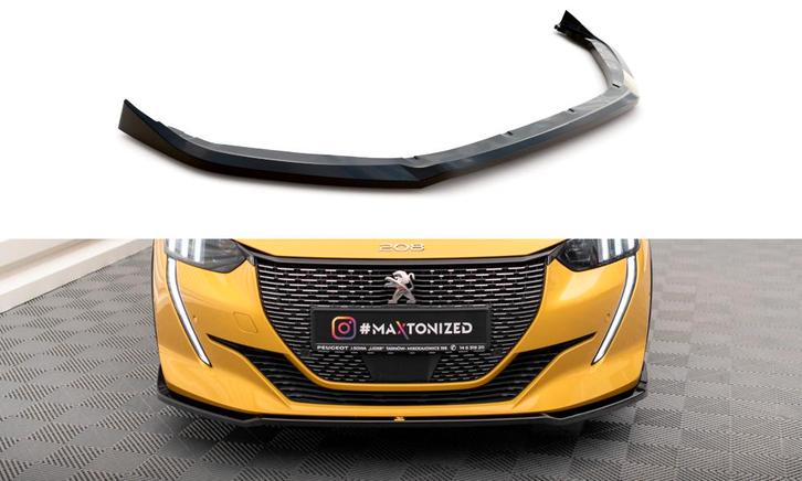 Voorspoiler V.2 Peugeot 208 GT Maxton Glans Zwart, Auto-onderdelen, Carrosserie en Plaatwerk, Ophalen of Verzenden