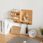 [en.casa] Wandrek Giske met plank en sleutelhouder 33x8x22 c, Verzenden, Nieuw
