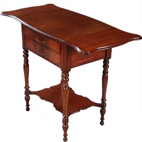 Hollandse Willem III wandtafel flappentafel in mahonie No87, Antiek en Kunst, Antiek | Meubels | Tafels, Ophalen of Verzenden