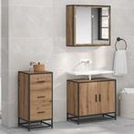 vidaXL Dressoir artisanaal eikenkleurig 35.5 x 35 x 76 cm, Verzenden, Nieuw, Overige houtsoorten, Minder dan 50 cm