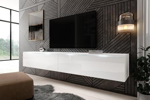 TV-Meubel Dixon - Wit - 180 cm - tv kast, Huis en Inrichting, Kasten | Televisiemeubels, 150 tot 200 cm, 25 tot 50 cm, Nieuw, Overige materialen