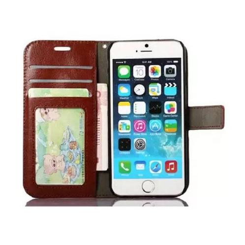iPhone 8 - Leren Wallet Flip Case Cover Cas Hoesje, Telecommunicatie, Mobiele telefoons | Hoesjes en Frontjes | Apple iPhone, Nieuw