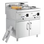 GGM Gastro | Dubbele elektrische friteuse - 10+10 liter (18, Witgoed en Apparatuur, Verzenden, Nieuw