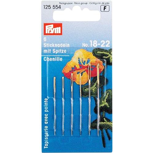 Prym Borduurnaalden met punt - Nr 18/22 (6 stuks), Hobby en Vrije tijd, Borduren en Borduurmachines, Ophalen of Verzenden