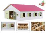 Kids Globe Houten Paardenstal Met 7 Boxen ( Roze) 1:24, Ophalen of Verzenden, Nieuw