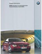 2005 BMW GENÈVE HARDCOVER PERSMAP DUITS, Boeken, Auto's | Folders en Tijdschriften, Nieuw, BMW, Author