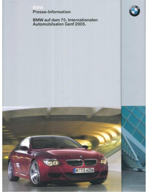 2005 BMW GENÈVE HARDCOVER PERSMAP DUITS, Boeken, Auto's | Folders en Tijdschriften, BMW