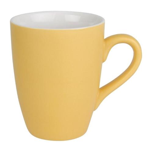 Olympia Pastel mok geel 34cl (6 stuks), Huis en Inrichting, Keuken | Bestek, Verzenden