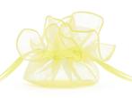 Organza Zakjes Lichtgeel 26cm 20st, Verzenden, Nieuw