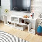 vidaXL Tv-meubel dubbel L-vormig wit, Huis en Inrichting, Overige materialen, 100 tot 150 cm, Verzenden, Nieuw
