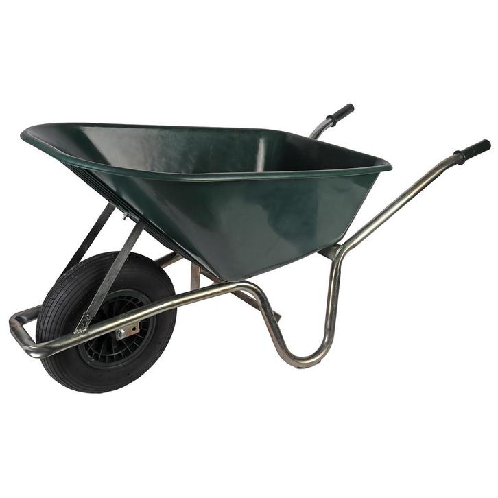 Talen Tools Kruiwagen - 100 Liter - Stevig Kunststof - Gr..., Doe-het-zelf en Verbouw, Transportwagens, Nieuw, Ophalen of Verzenden