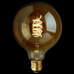 Filament LED Lamp Globe XL Curl Gold Ø125mm E27 3.8W, Nieuw
