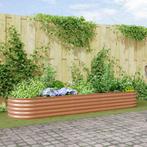 vidaXL Verhoogde plantenbak Bruin 320 x 80 x 44 cm Staal, Verzenden, Nieuw, Metaal