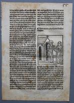 Anton Sorg, Augsburg - Inkunabelblatt mit Holzschnitten,