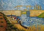 Scuola europea (XX), da Van Gogh - Pont de Langlois, Antiek en Kunst, Kunst | Schilderijen | Klassiek