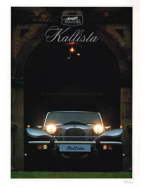 1992 PANTHER KALLISTA BROCHURE ENGELS, Boeken, Auto's | Folders en Tijdschriften
