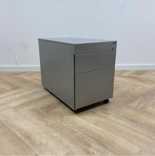 Ladeblok Voortman vv 3 lades (hxbxd) 59x44x75 cm, zilver, Huis en Inrichting, Kasten | Ladekasten, Gebruikt, Ophalen of Verzenden