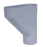 Nicoll PVC-Ti verzamelbak lichtgrijs Ø80, Ophalen of Verzenden, Nieuw