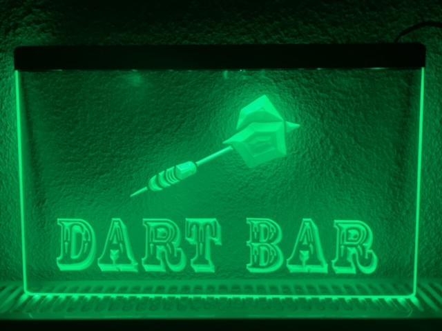 Dart bar darten neon bord lamp LED cafe verlichting reclame, Verzamelen, Merken en Reclamevoorwerpen, Nieuw, Verzenden