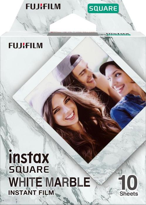 Fujifilm Instax Square Film - White Marble - 10 stuks, Audio, Tv en Foto, Fotografie | Lenzen en Objectieven, Verzenden