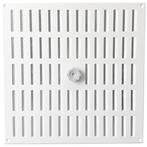 Aluminium afsluitbaar schuifrooster opbouw 400 x 400mm - WIT, Verzenden, Nieuw