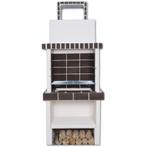 Stenen barbecue small black firebrick & concrete, Nieuw, Ophalen of Verzenden