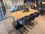 ***SALE*** Bartafel Eiken 240cm + 6 barkrukken compleet, Verzenden, Nieuw
