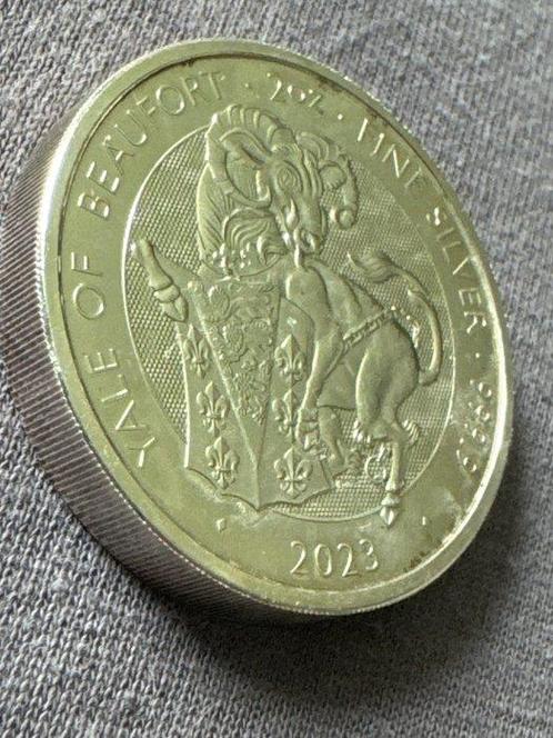 Verenigd Koninkrijk. 5 Pounds 2023 Yale of Beaufort, 2 Oz, Postzegels en Munten, Munten | Europa | Niet-Euromunten