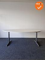 Ahrend 500 vergadertafel - 200x120cm - Ovaal - Antraciet ond, Vergader- of Presentatieruimte, Ophalen of Verzenden, Gebruikt, Tafel
