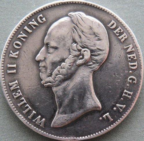 Nederland. Willem II. 2 1/2 Gulden 1847 (Zonder, Postzegels en Munten, Munten | Nederland