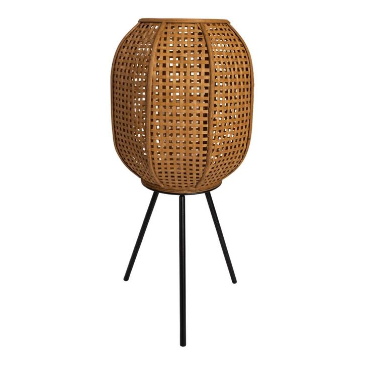 Macy lantaarn op voet ø32x66cm - naturel, Huis en Inrichting, Stoelen, Nieuw, Ophalen of Verzenden