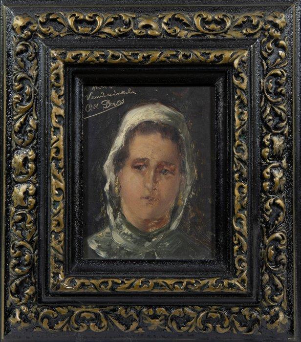 Albert Isidore De Vos (1868-1950) - Pendant van een, Antiek en Kunst, Kunst | Schilderijen | Klassiek