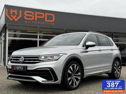 Zakelijke Lease |  Volkswagen Tiguan 1.5 TSI R-Line Business, Auto's, Volkswagen, Onderhoudsboekje, Lease, Zwart, Automaat, SUV of Terreinwagen