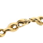 18 Krt. Gouden infinity schakel armband; 19,5 cm | Chiamp..., Sieraden, Tassen en Uiterlijk, Armbanden, Ophalen of Verzenden, Gebruikt