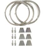 Staalkabel en spanner rvs 316 harmonica schaduwdoek bevestig