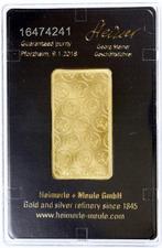 1 Troy Ounce - Goud .999 - Heimerle + Meule, Germany -, Postzegels en Munten, Edelmetalen en Baren
