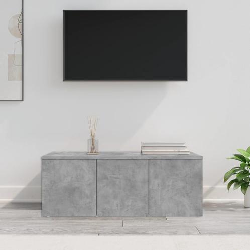 vidaXL Tv-meubel 80x34x30 cm bewerkt hout betongrijs, Huis en Inrichting, Kasten | Televisiemeubels, Nieuw, Verzenden