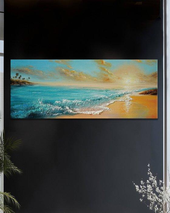 Clelia - Golden Horizon, Antiek en Kunst, Kunst | Schilderijen | Modern