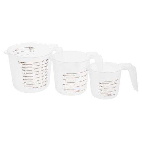 Alpina Transparante kunststof maatbekers set - 250 ml, 50..., Auto diversen, Autogereedschap, Nieuw, Ophalen of Verzenden
