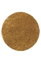 Rond Shaggy Vloerkleed | Sydney | Goud | 80x80 cm, Verzenden, Nieuw