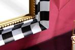 Exclusieve wandspiegel CHESS 80cm zwart wit goud, Huis en Inrichting, Woonaccessoires | Spiegels, Ophalen of Verzenden, Nieuw