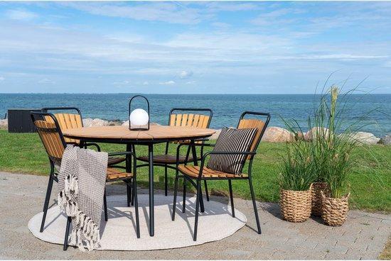 2dekans | Eettafel Naturel Teakhout - 2-4 Personen - 2-4, Huis en Inrichting, Tafels | Eettafels, Zo goed als nieuw, Ophalen of Verzenden