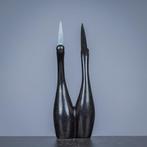 A Mutuke - sculptuur, Two elegant birds - 220 mm - Serpetine